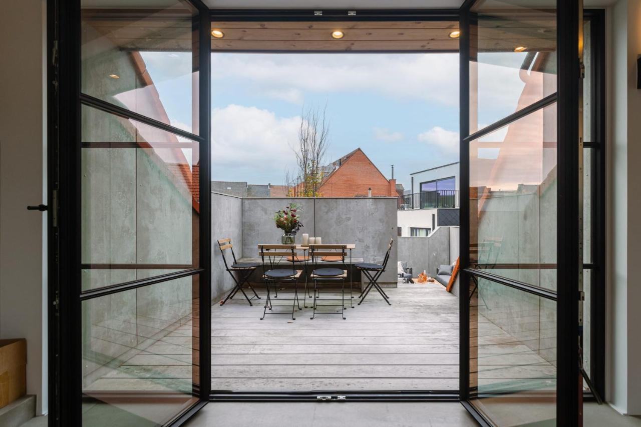 Beautiful Luxurious Mansion With Several Terraces Kortrijk Exterior foto