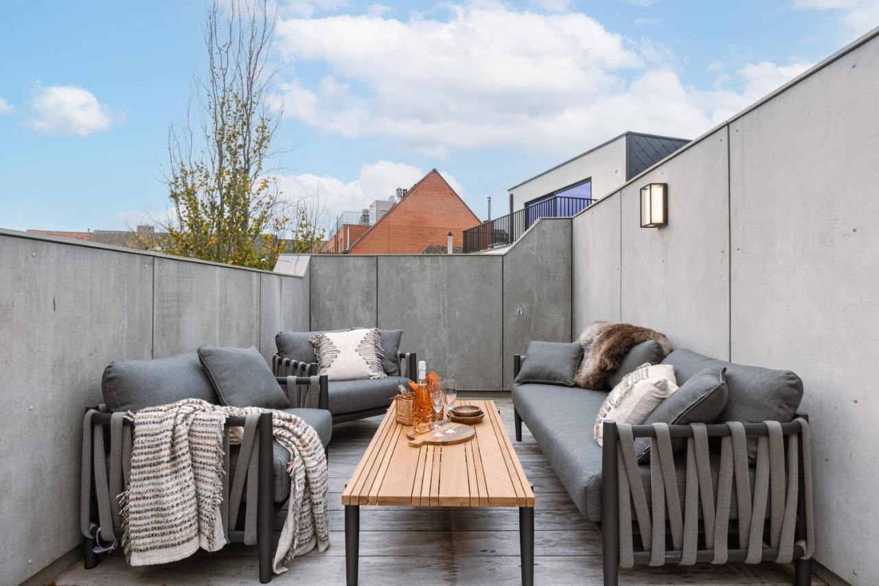 Beautiful Luxurious Mansion With Several Terraces Kortrijk Exterior foto